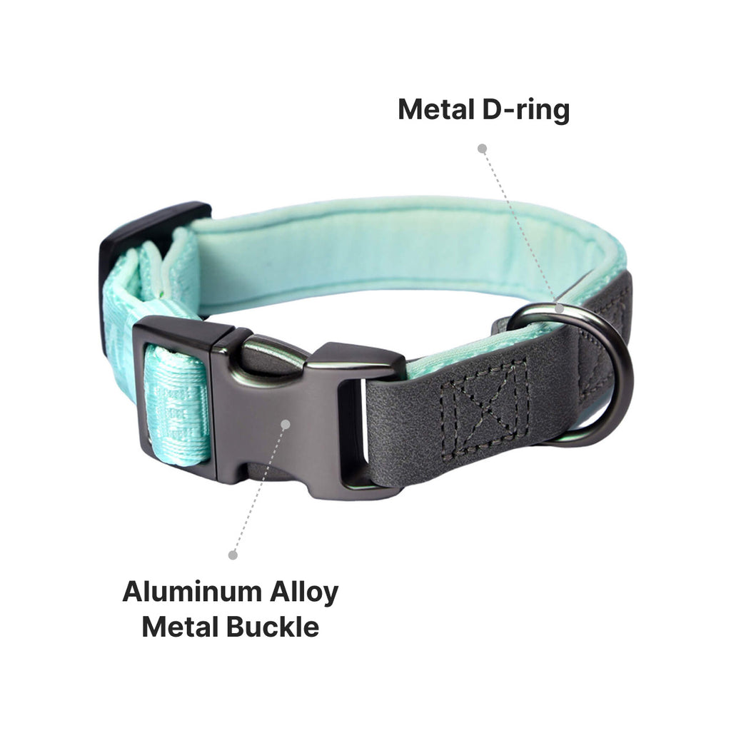 PETMARVEL Heavy Duty Solid Dog Collar Neoprene Padded 1 In Wide