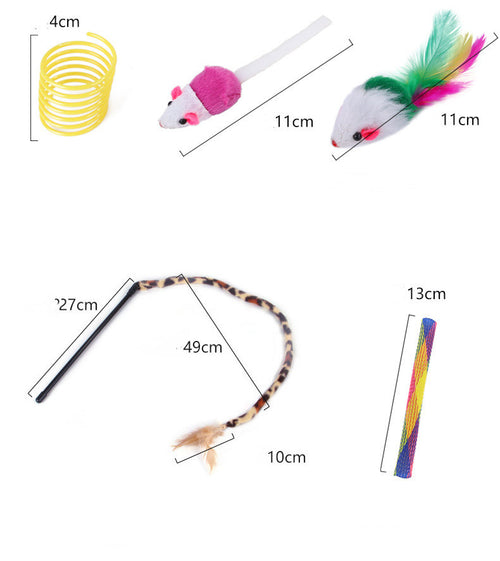 Cat Toy Set 5-Way Tunnel & Toy Bundle