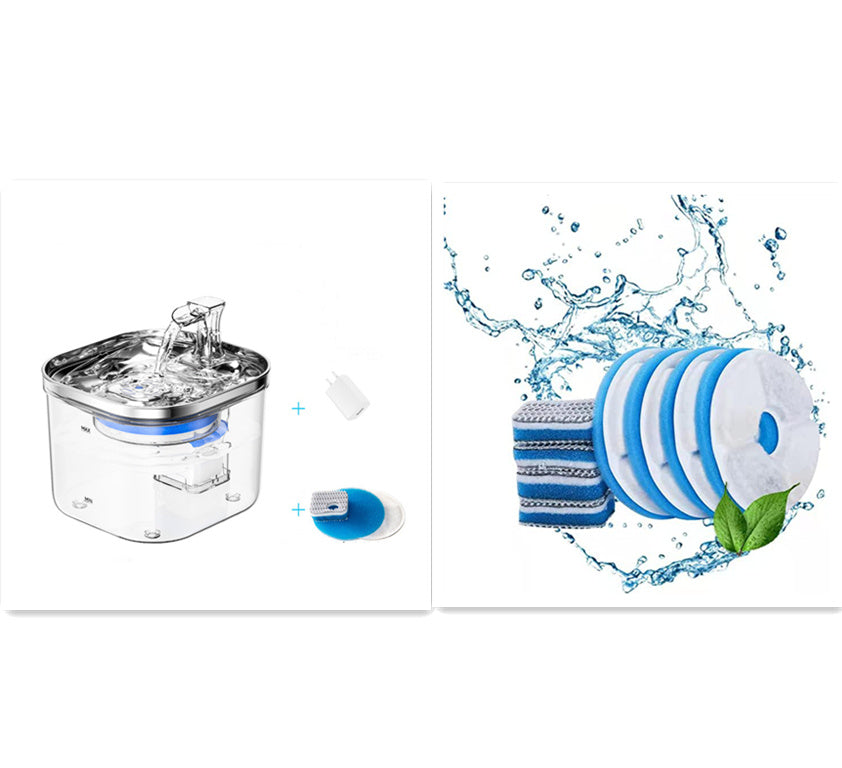 Stainless Steel Automatic Circulation Water Dispenser Intelligent Pet Water Fountain