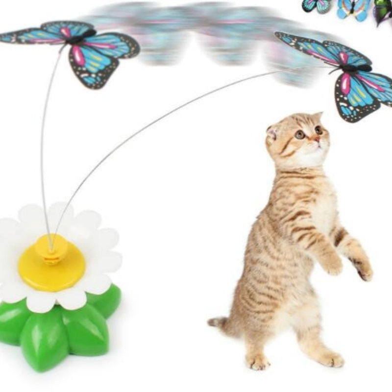 Electric Automatic Rotating Flower Pet Products Cat Toy