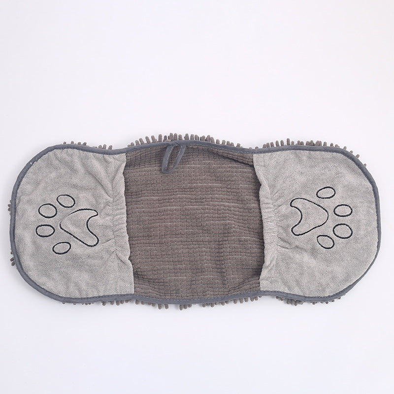 Pet Scrubbing Towel For Cats And Dogs Gloved Bath Towels