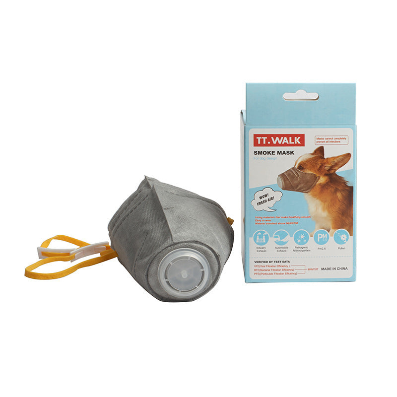 Dog Face Masks Anti Dust Pollution Soft Cotton Pet Respiratory PM2.5 Filter