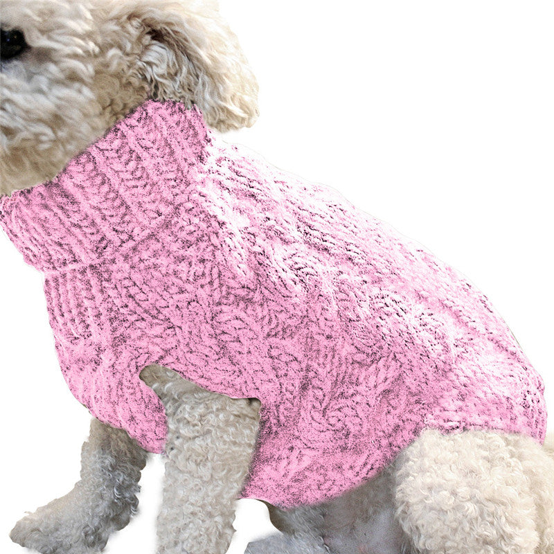 Pet Sweater Dog Winter Warm Knitted Clothing