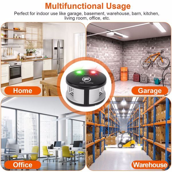 360 Degree Ultrasonic Pest Repellent, Electronic Plug-in Pest Control, Pursuer, Blocker