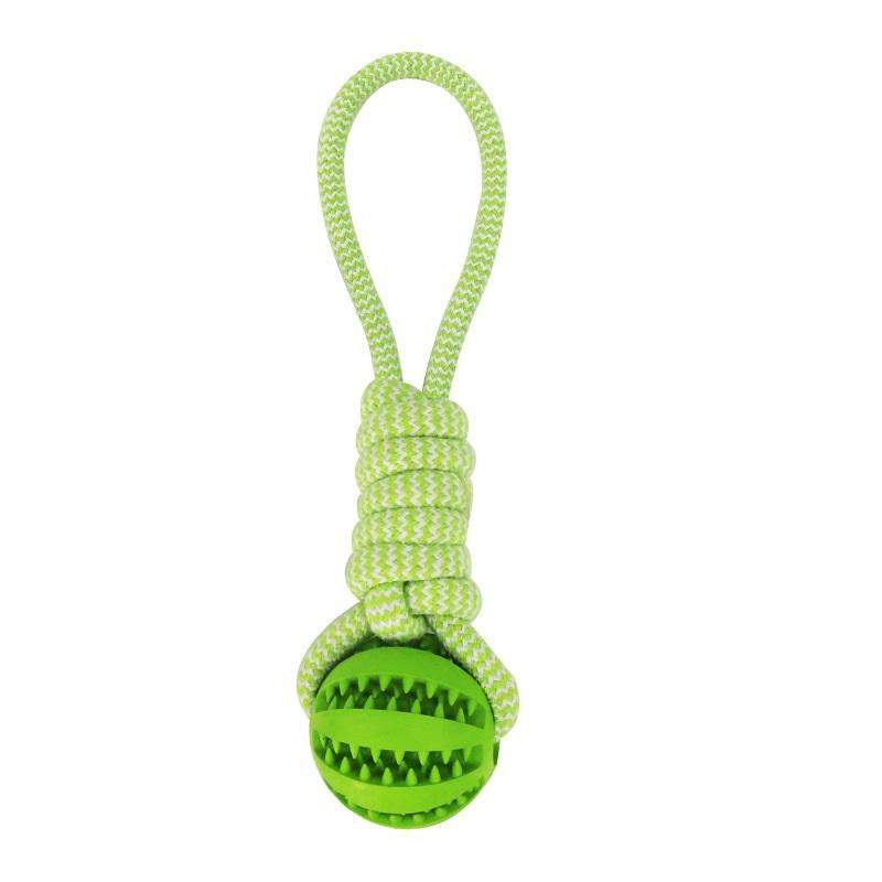 Hemp Rope Rubber Ball Chew Toy