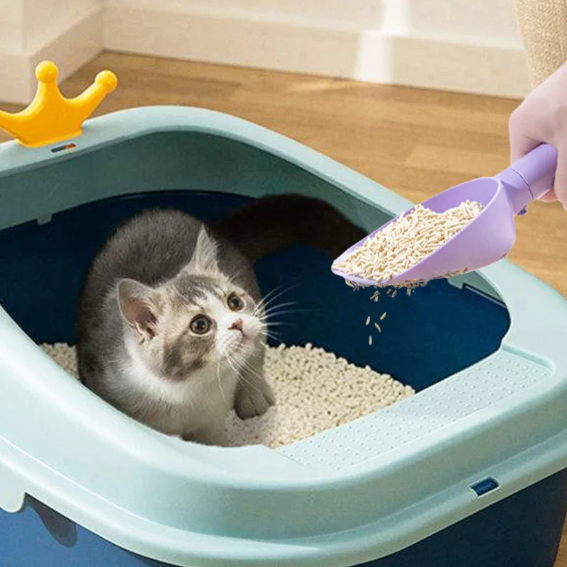 Cat Litter Scoop with Mountable Base