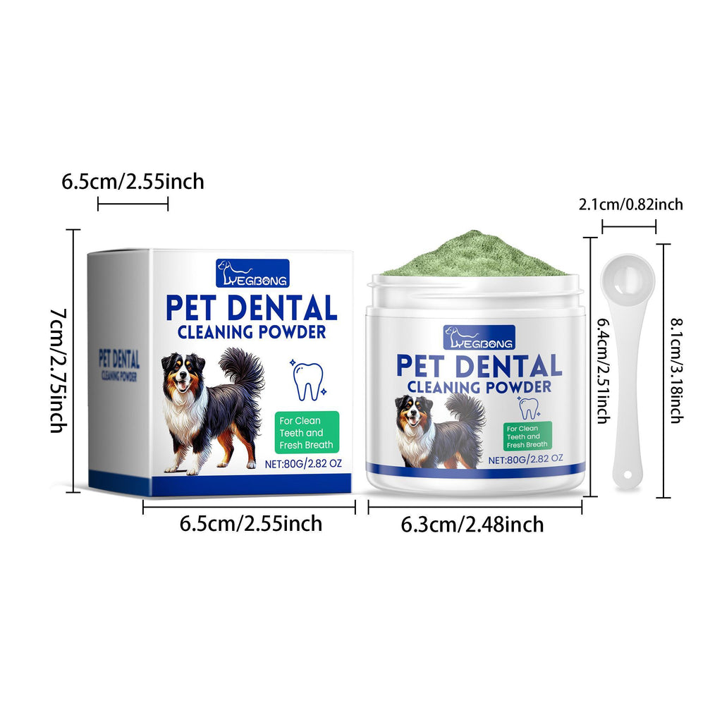 Dog Tooth Cleaning Powder Gently Cleans Tartar Stains And Freshens Breath