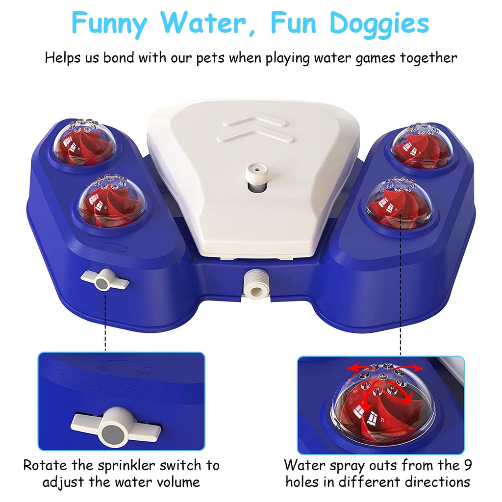 Dog Water Fountain Outdoor Step Activated Sprinkler