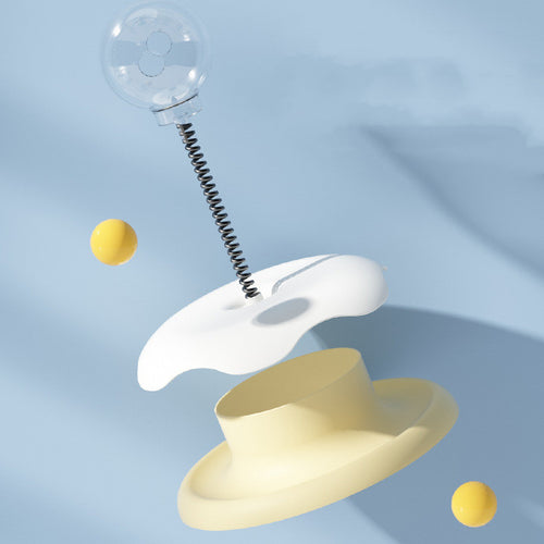 Cat Food Leakage and Turntable Ball Toy