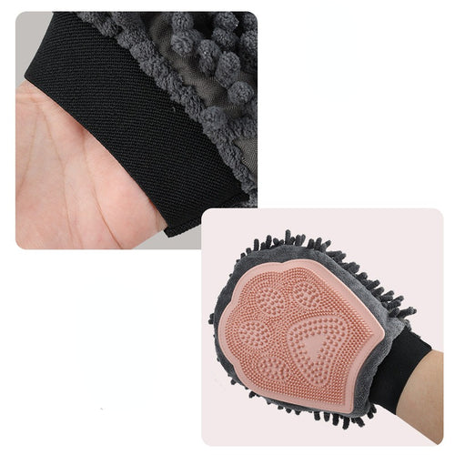 2-in-1 Bathing Massage Glove and Drying 2-Sided