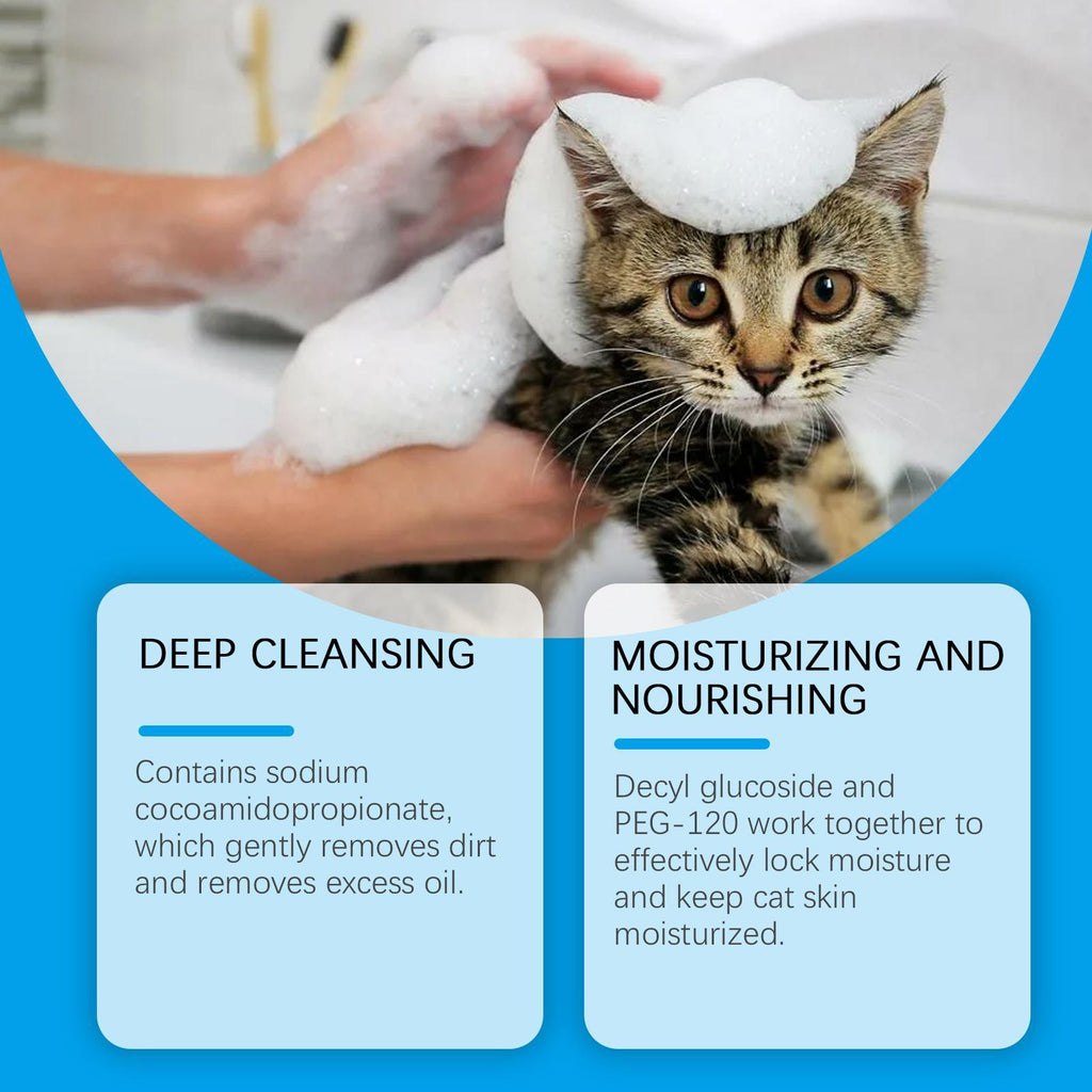 Cat Cleaning Mousse Mild Non-irritating Pet Cleaning Foam