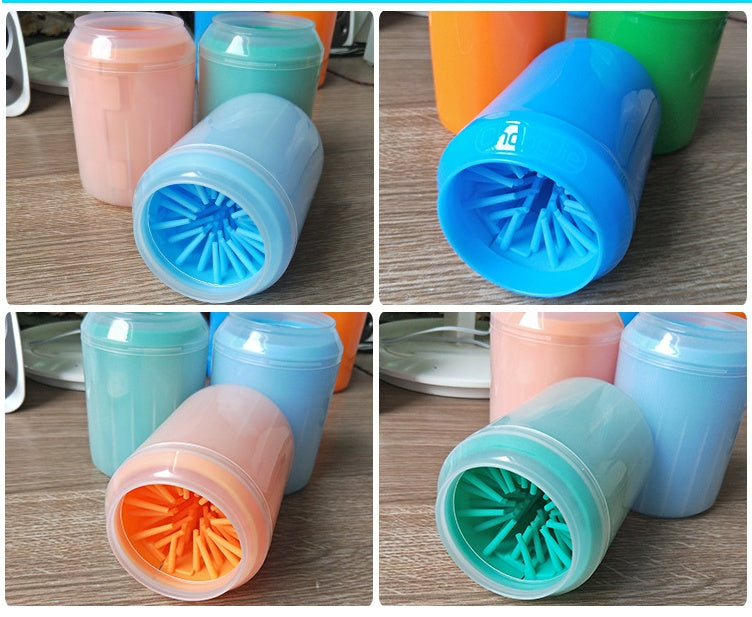 Pet Foot Washing Cup Dogs And Cats Automatic Paw Washing Cleaning Gadget