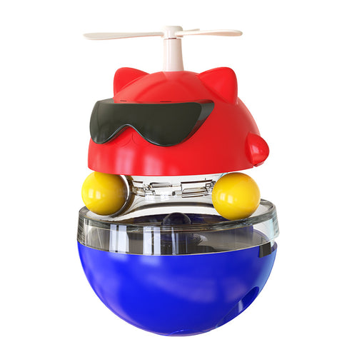 Cat Toy Laser Electric Turntable Tumbler with Treats