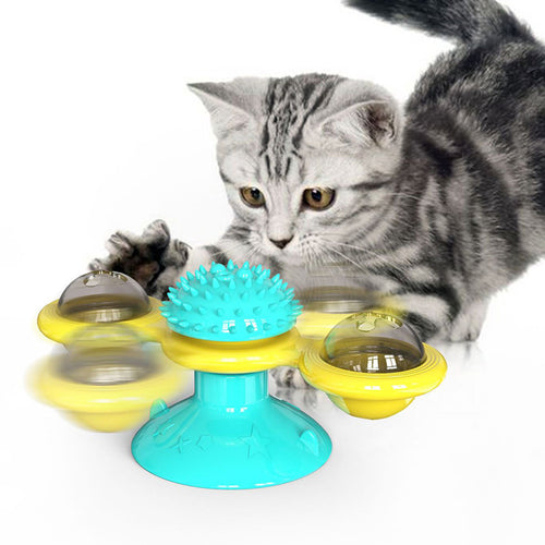 Cat Rotating Windmill Multi-Function Toy Scratching Device