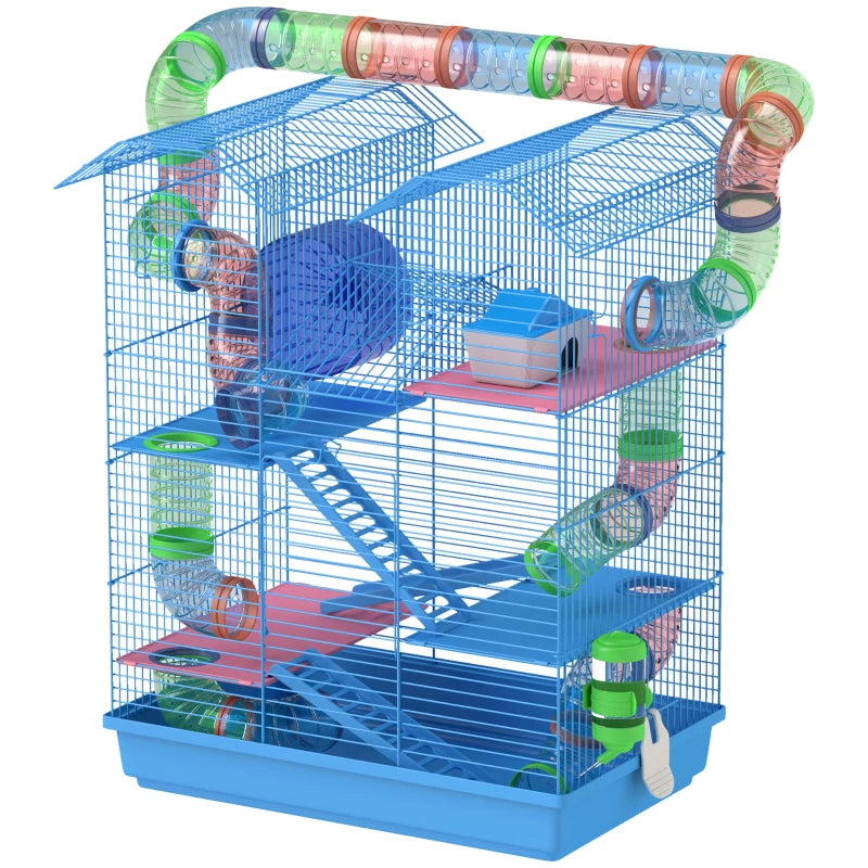 5 Tier Hamster Cage With Tubes And Tunnels (only ship inside USA)