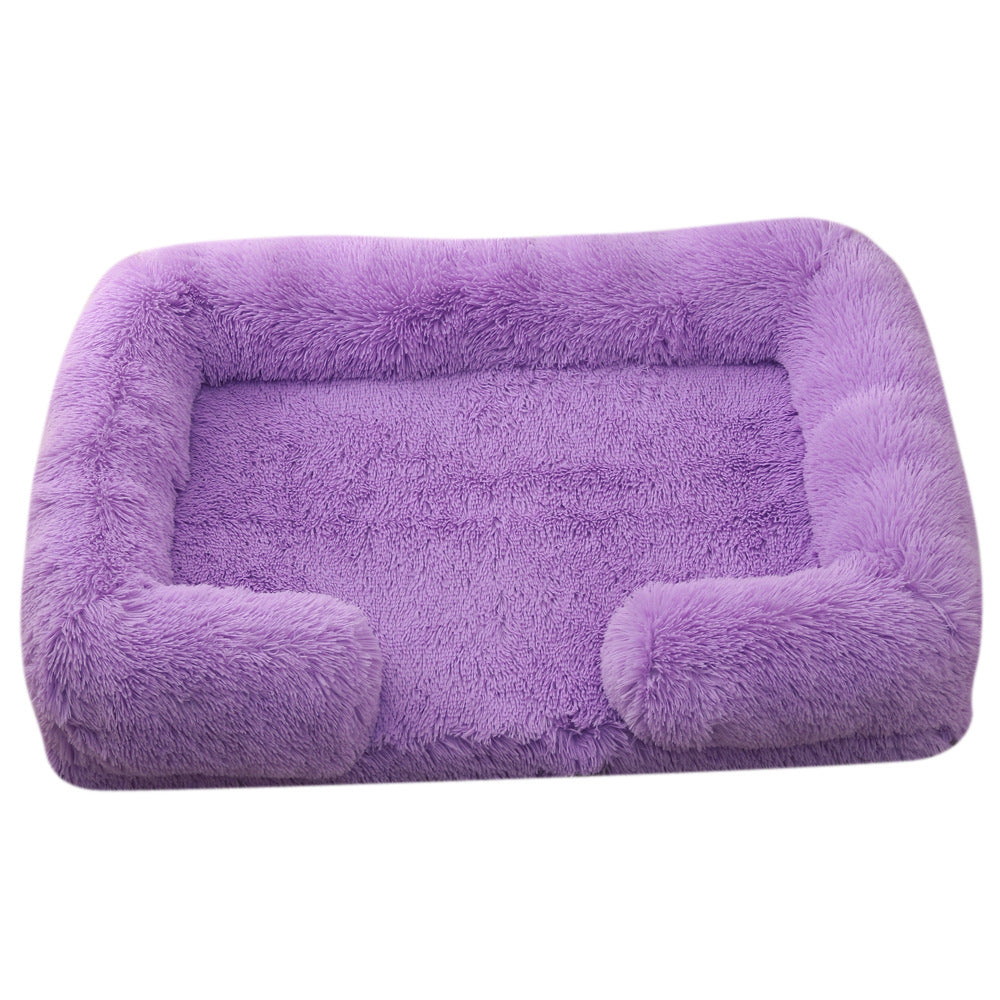 Plush Square Pet Bed Dog Bed Winter