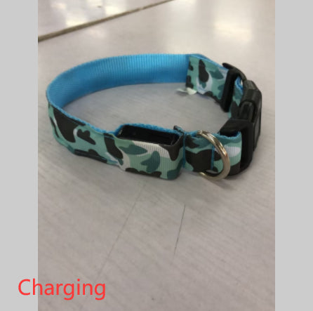 Camouflage LED Illuminated Dog Collar