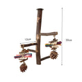 Parrot Toy Bird Wood Stand Pole