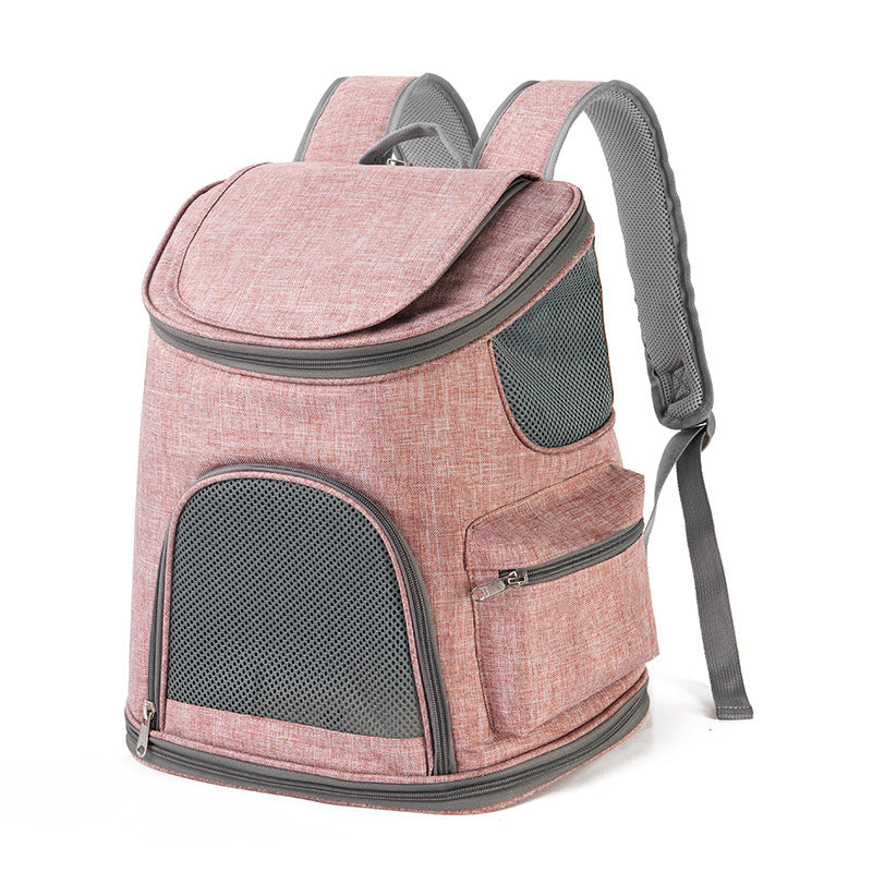 Pet Bag Backpack Oxford Cloth Exterior - Portable Pet Backpack - Shoulder Pet Bag - Dog & Cat