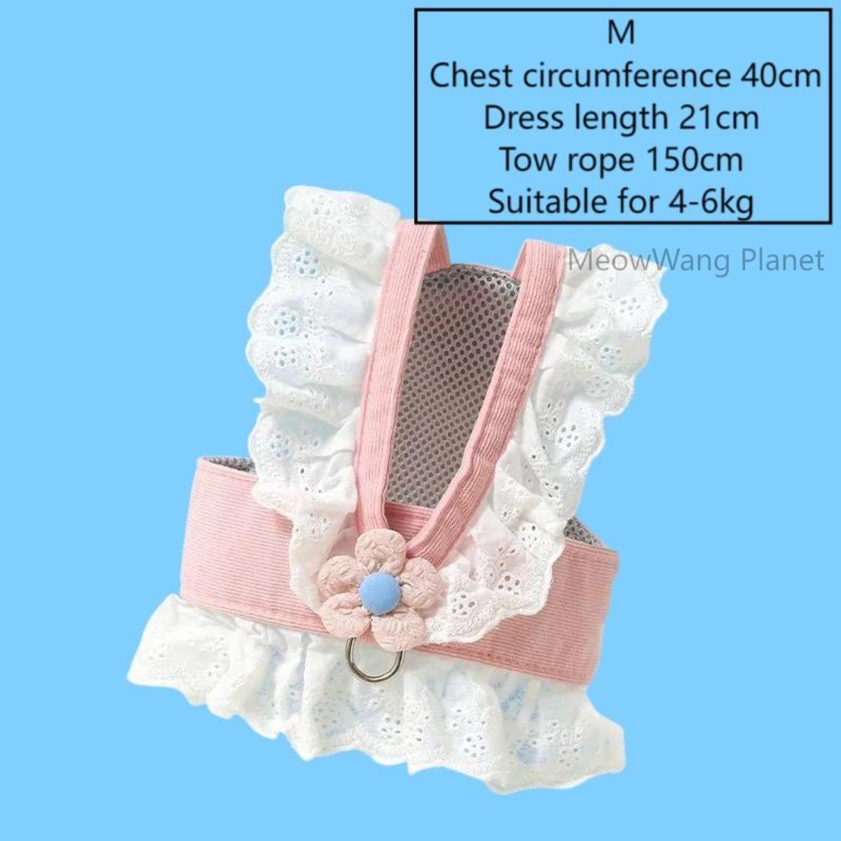 Dog Leash Cat Leash Premium Summer Pet Harness Leash Set Breathable Lightweight And Escape Proof Vest For Cats Small Dogs Adjustable Outdoor Walking Gear With Secure Leash Attachment Luxury Pet Gift F