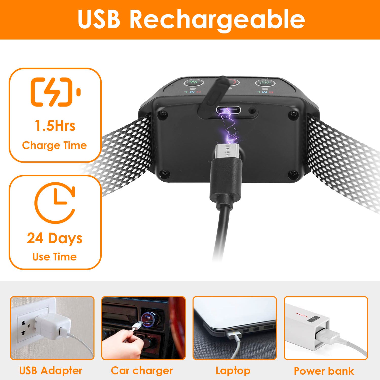 1Pc Citronella Bark Collar For Dogs Spray Bark Collar Anti Barking Control For Small Medium Large Dogs IP65 Waterproof No Electric Shocks