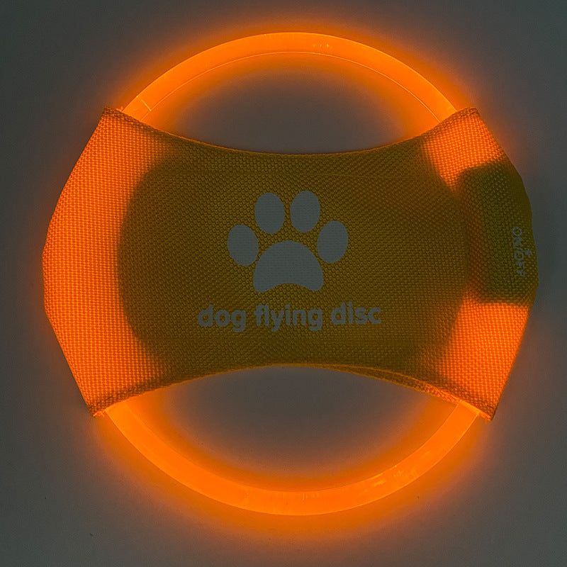 Dog Flying Discs Light Glowing LED LuminousTraining Interactive Toys Game Flying Discs Dog Toy Pet Dog Accessories Pet Products