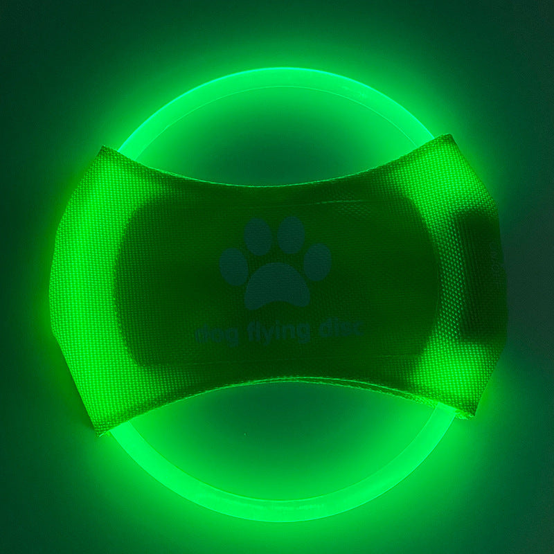 Dog Flying Discs Light Glowing LED LuminousTraining Interactive Toys Game Flying Discs Dog Toy Pet Dog Accessories Pet Products