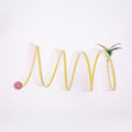 Collapsable Spiral Cat Play Tunnel - Mouse Ball Feather