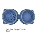 Foldable Silicone Dog Food Bowls - Non-Slip Travel Feeding Bowls