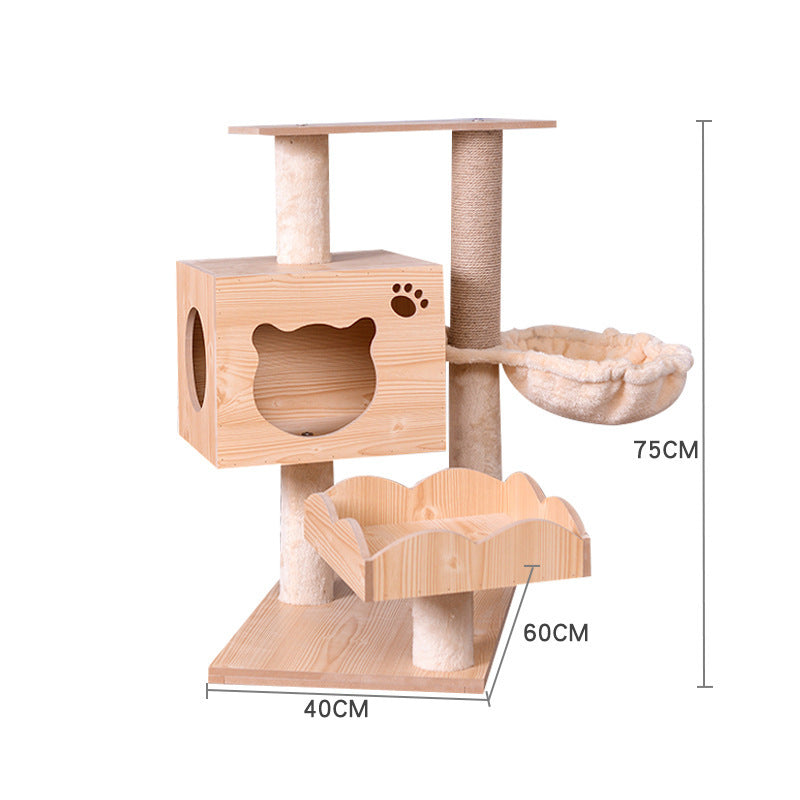 Cat Tree Cat Crawl Cat Nest Cat Scratching Board Pet Toy Space Capsule