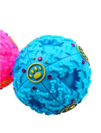 Dog Treat Dispenser Toy with Squeaky Ball – Interactive Training Toy for Dogs