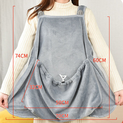 Cat Apron Soft Plush - Pinafore For Pets