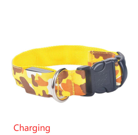 Camouflage LED Illuminated Dog Collar