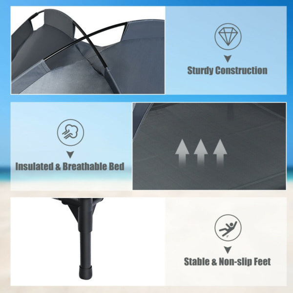 35.5inch X 32 Inch Dog Bed With UV Resistant Canopy