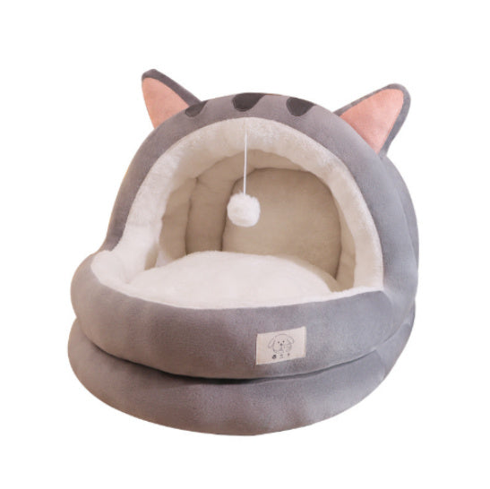 Cat Nest Four Seasons Universal Winter Warm Semi-closed Bed