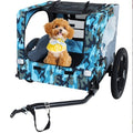 Heavy Duty Collapsible Pet Bicycle Trailer With 16 Inch Wheels