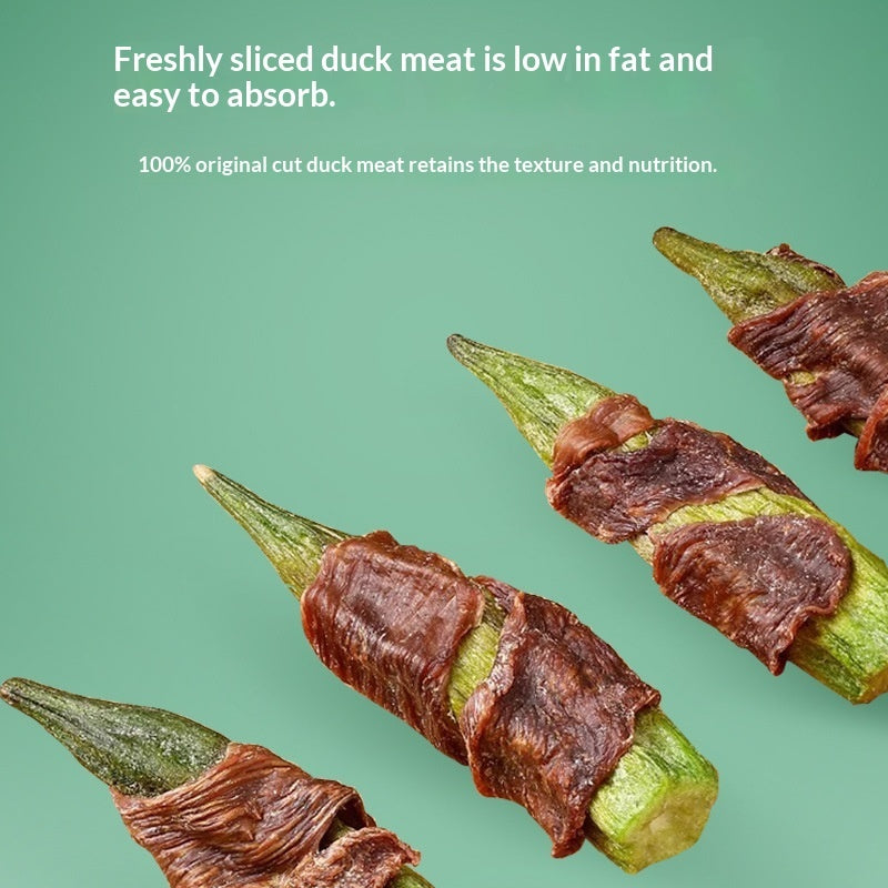 Dog Treats Duck Okra Nutritious Chews