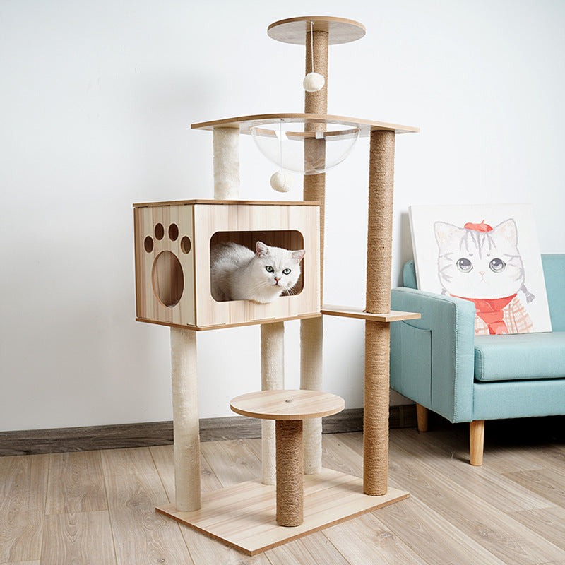 Cat Tree Cat Crawl Cat Nest Cat Scratching Board Pet Toy Space Capsule