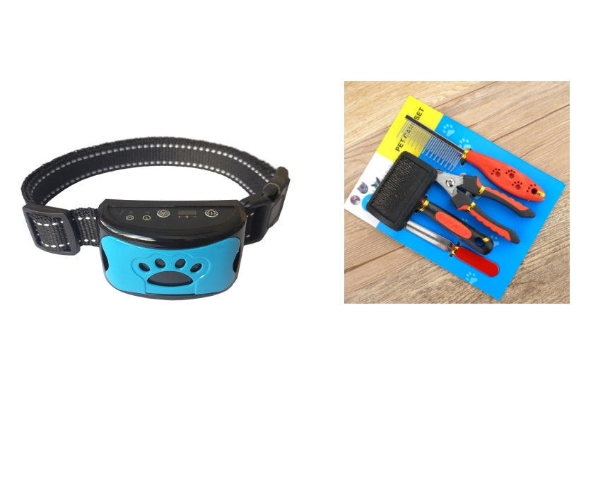 Dog Bark Arresting Training Collar with Vibration Sound Remote Control