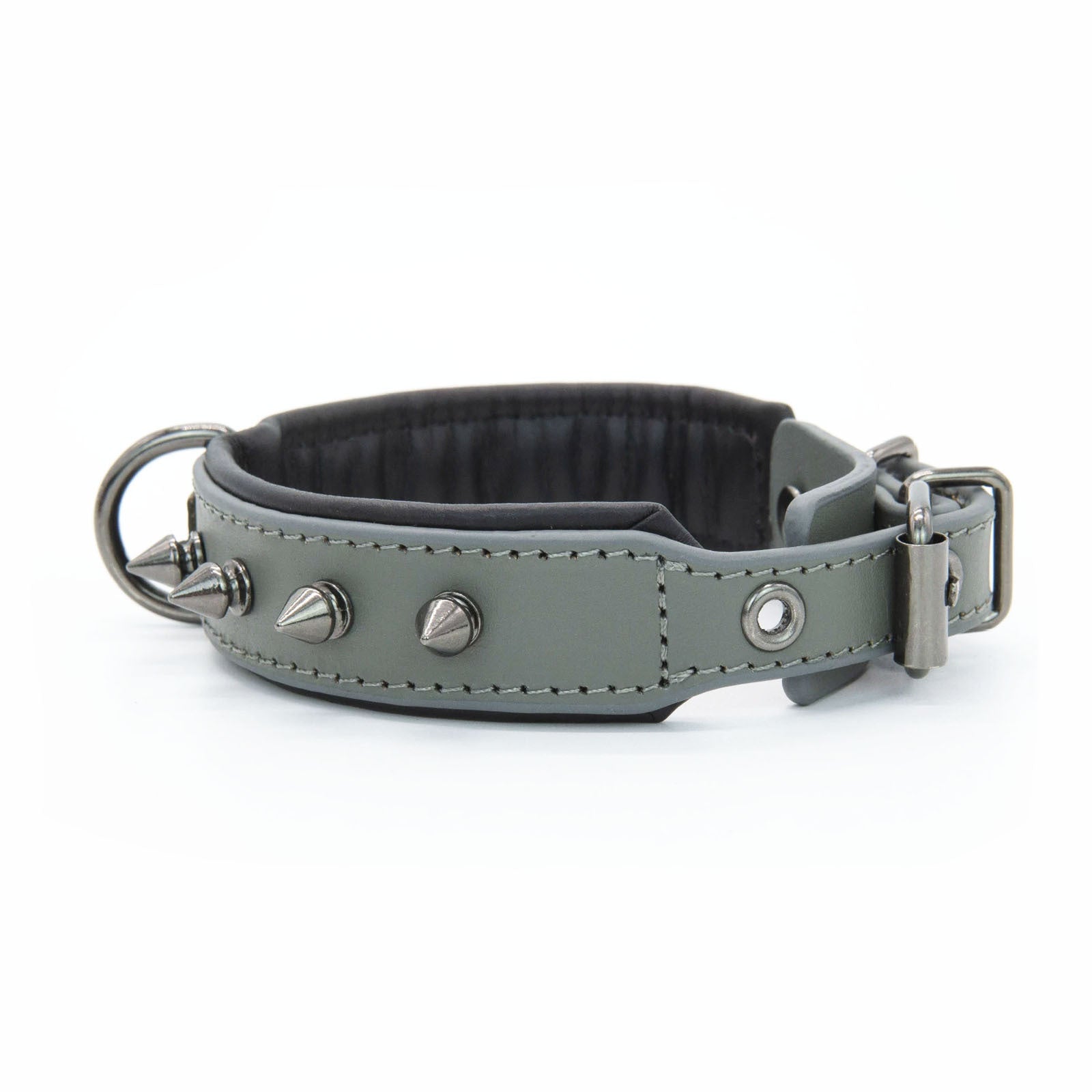 Leather Dog Collar with Spikes