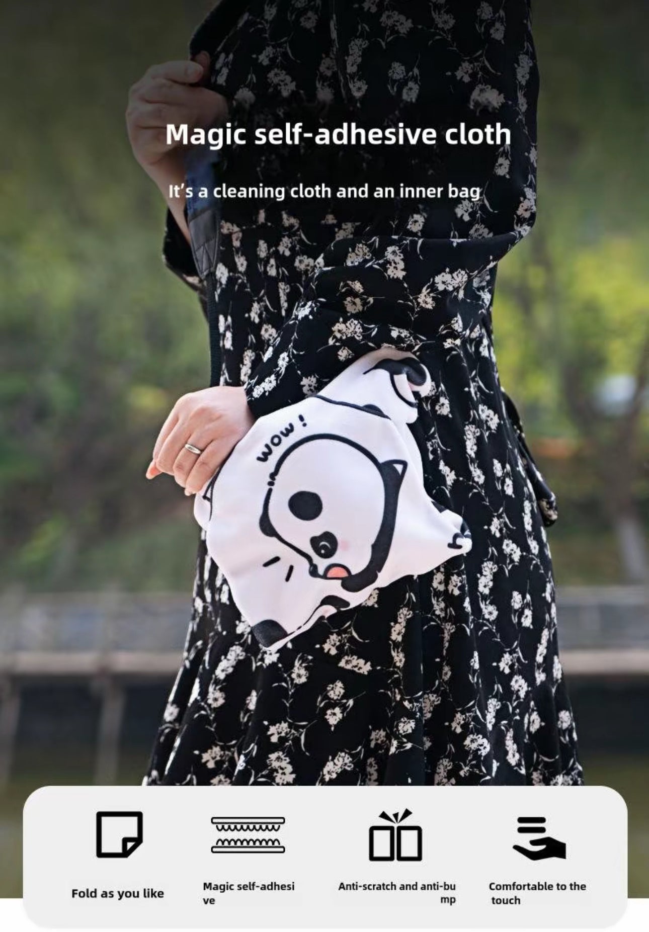 Magical Cloth, Self-Adhesive Cat Grooming Wrap