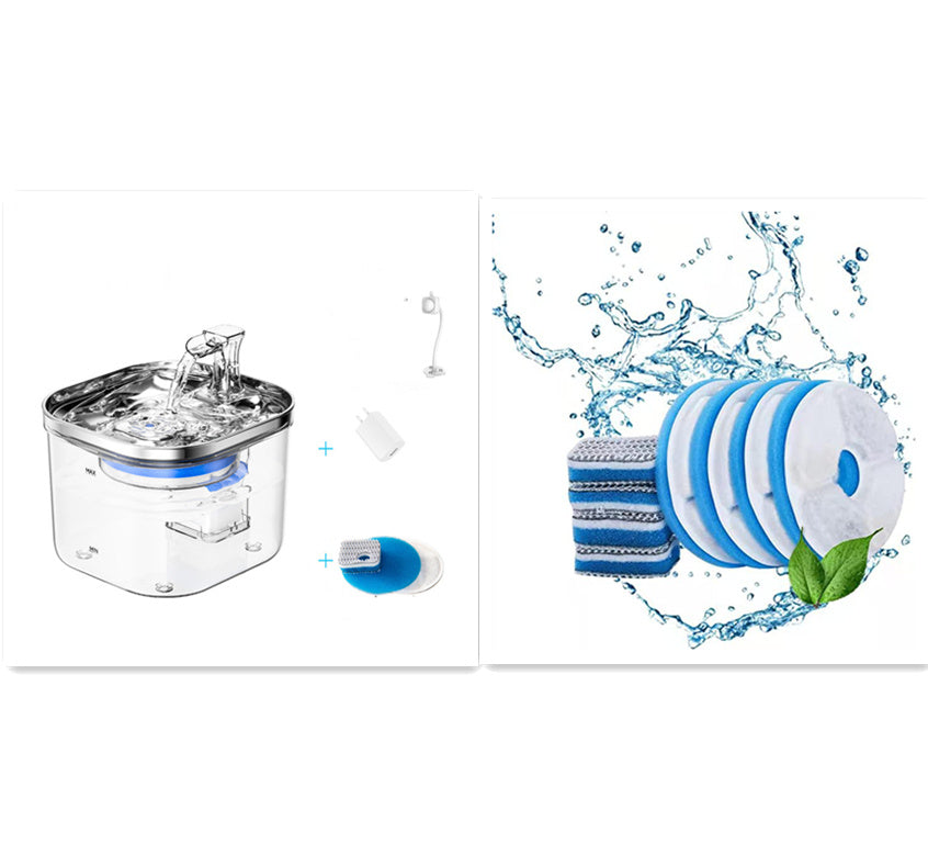 Stainless Steel Automatic Circulation Water Dispenser Intelligent Pet Water Fountain