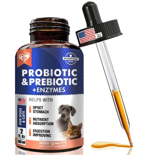 Probiotics & Prebiotics with Enzymes for Dogs and Cats