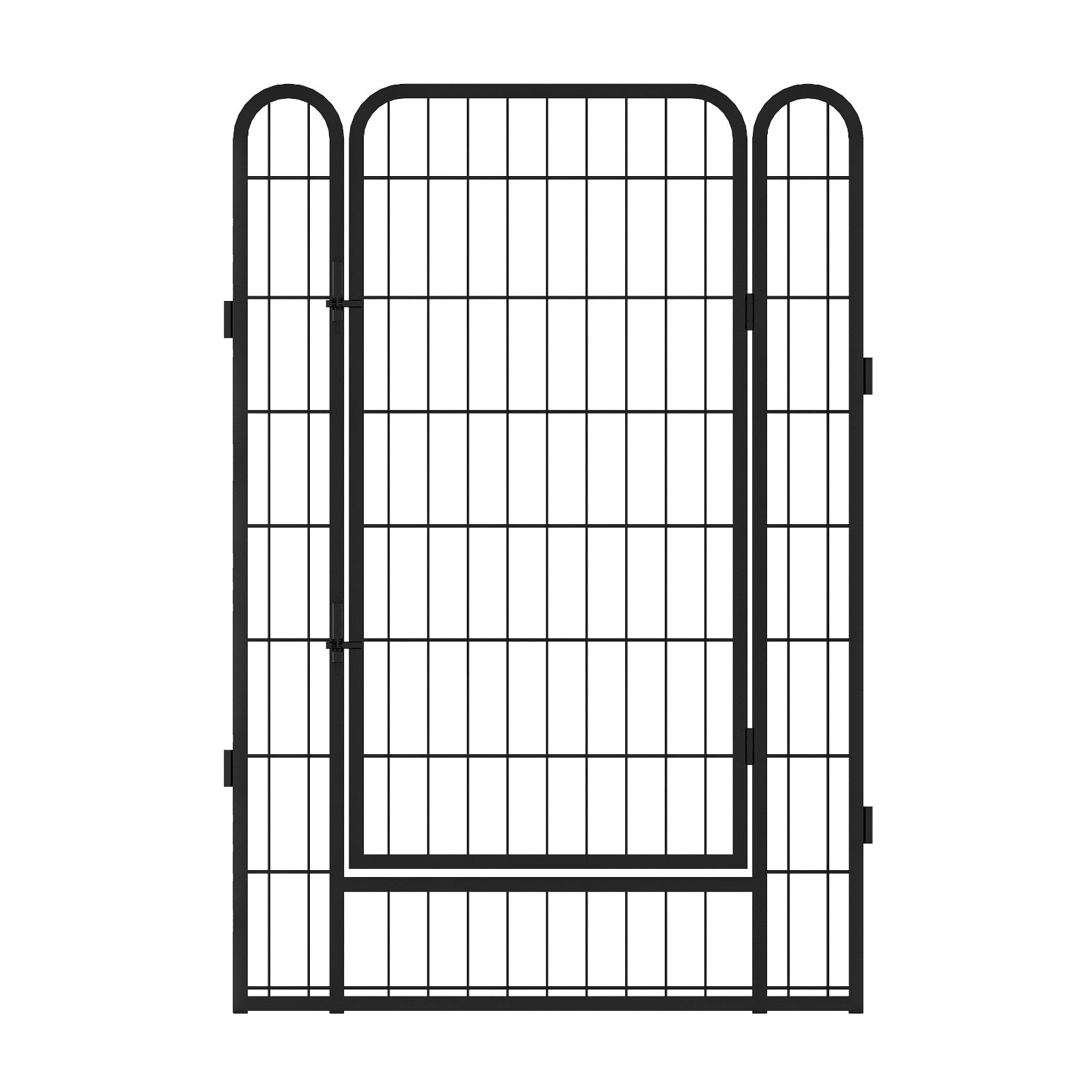 6 Panels Heavy Duty Metal Playpen With Door 39.37 H Dog Fence Pet Exercise Pen For Outdoor, Indoor