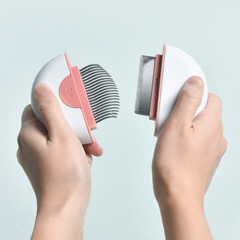 Steel Alloy Cat Hair Brush - Pet Grooming Comb For Matted Hair