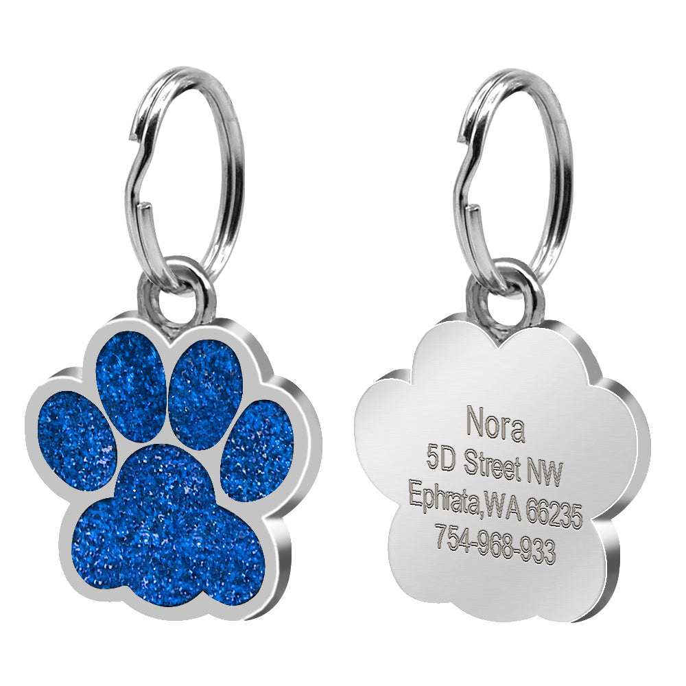 Pet Tag Footprint Dog
