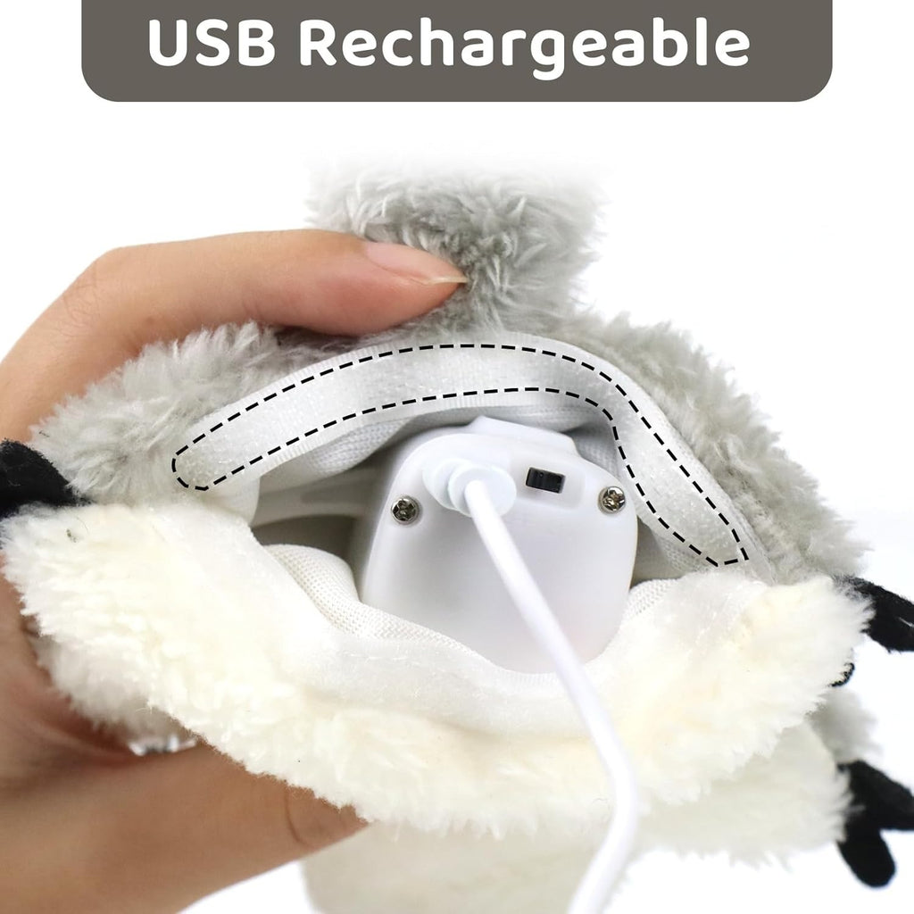 Pet Toys, Cat Catnip Toys Flapping Squirrel, Rechargeable Touch Activated Kitten Toys, Lifelike Interactive Cats Toy Indoor, Cat Kicker Plush Toys For All Breeds Universal interactive Toy Cat Toys