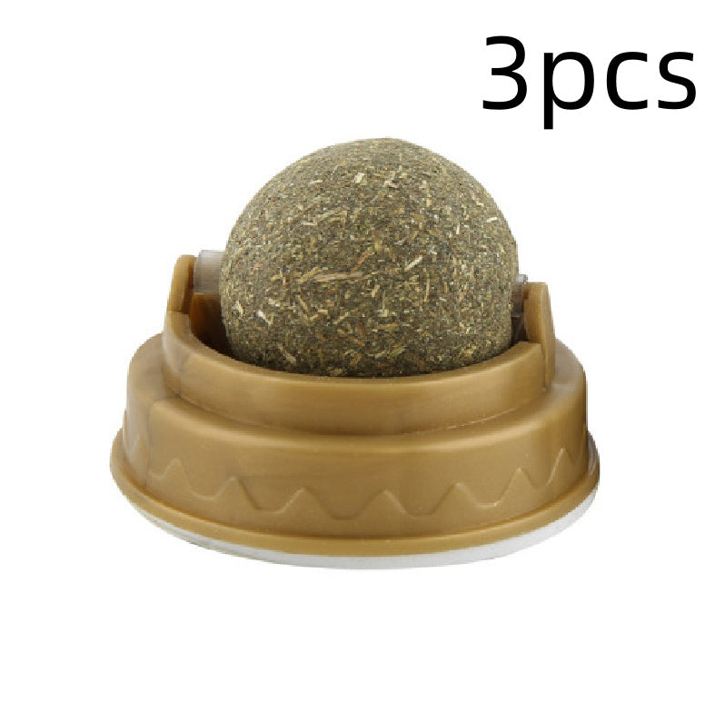 Catnip Balls Cat Treats Rotary Molar Teeth Cleaning