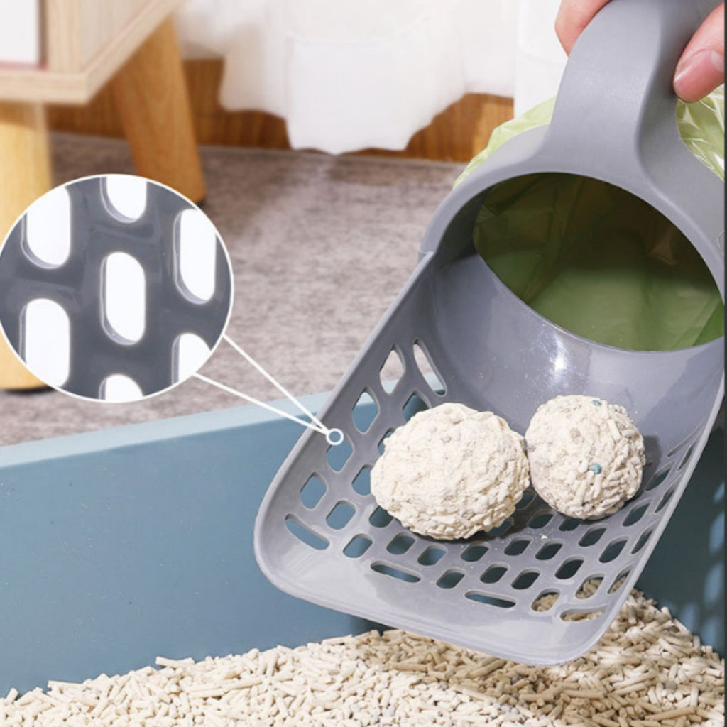 Large Cat Litter Scoop with Bag Holder