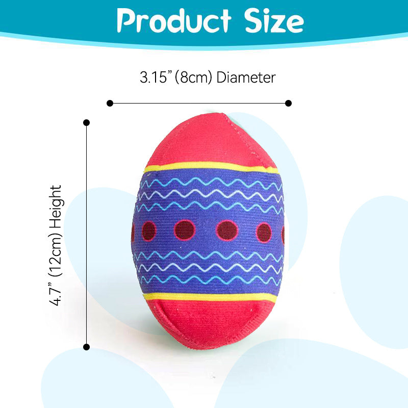 Easter Egg Toys For Pet GREEN And RED Interactive Dog Egg Toy Short-Term Play Design For Aggressive Chewers, Chew Toy With Sounds Modules Squeaky Dog Toy For Small And Medium Dogs, H